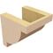 Ekena Millwork 5"W x 5"D x 5"H Wide Alpine Rough Cedar Woodgrain TimberThane Corbel, Primed Tan CORUR05X05X05ALPRCPR - alternate 5